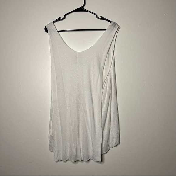 NWT NEW Free People Size Small We The Free Solid Cruz Cape Tank Top Tee White - Picture 5 of 7